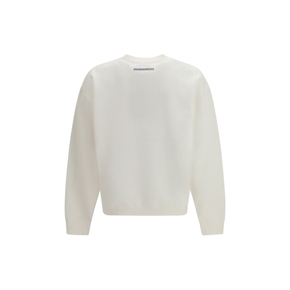 Dsquared² White Cotton Sweatshirt - Image 2