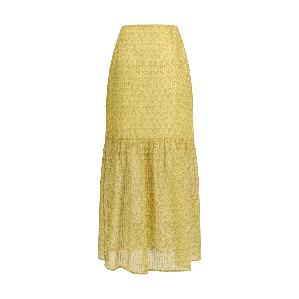 Kristina Ti Bicolor Silk Long Skirt - Image 2