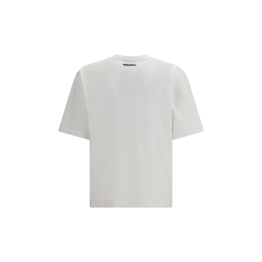 Dsquared² White Cotton T-Shirt - Image 2