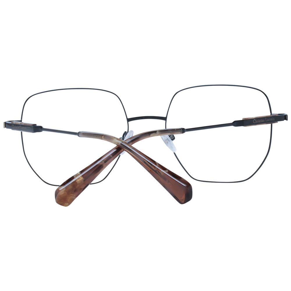 Christian Lacroix Black Stainless Steel Glasses (Frames) - Image 3