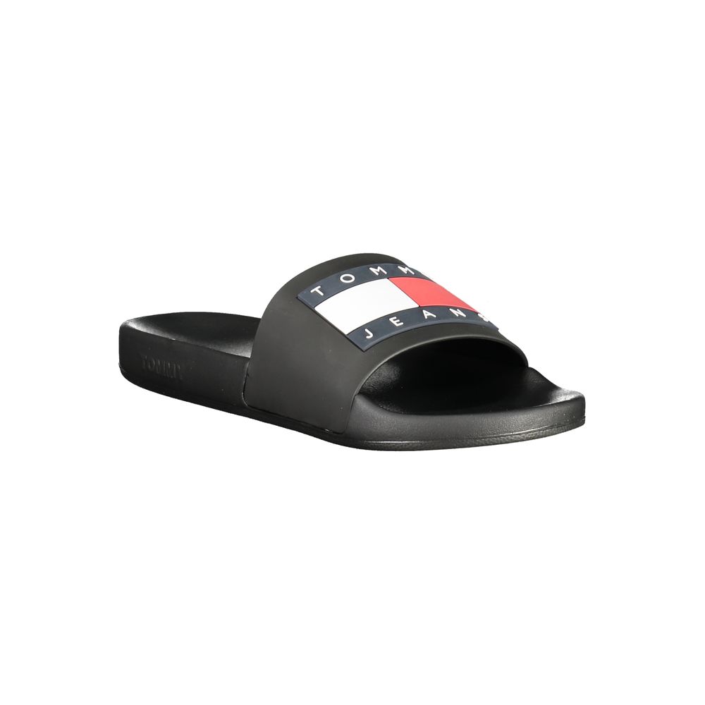 Tommy Hilfiger Black Polyurethane Men Slipper - Image 2