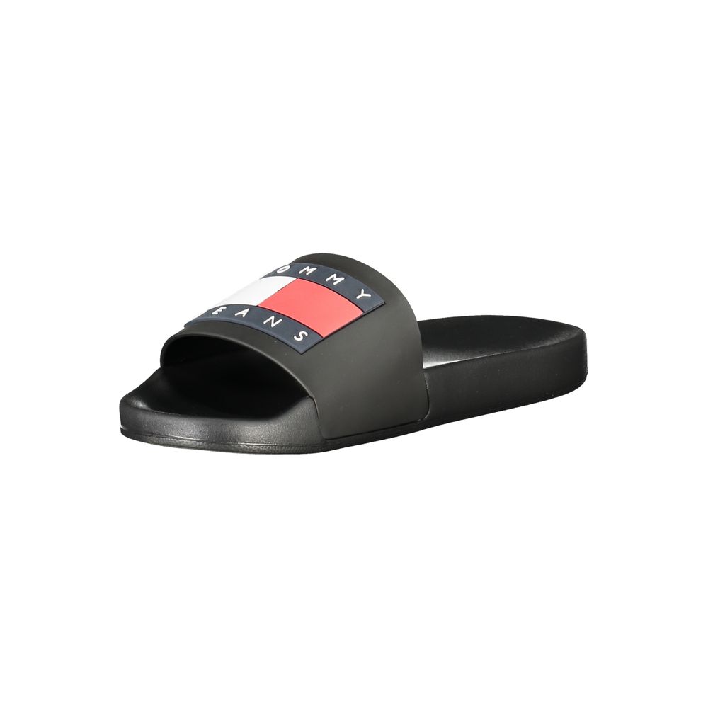 Tommy Hilfiger Black Polyurethane Men Slipper - Image 3