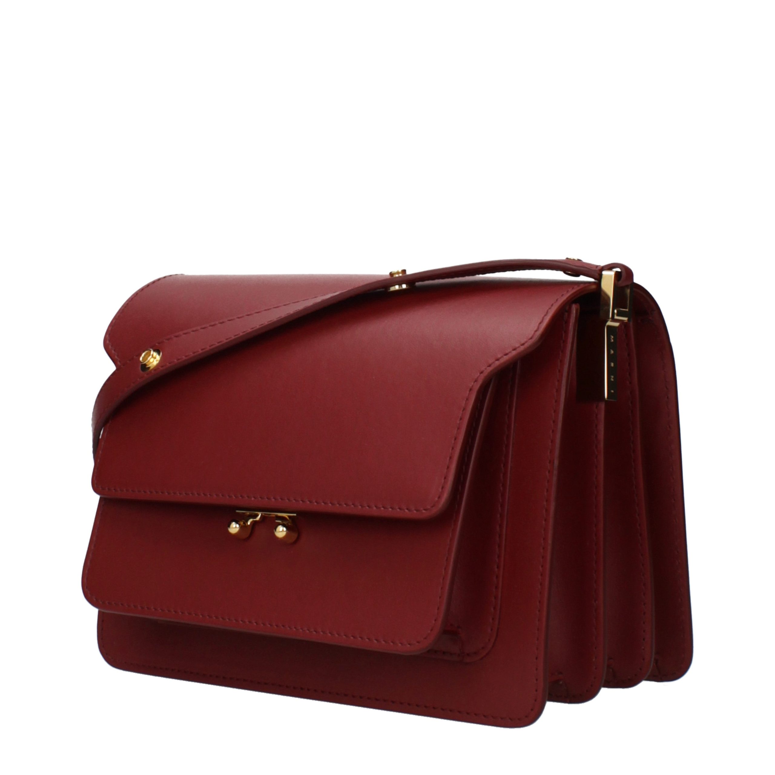 Marni Red Leather Shoulder Bag - Image 2