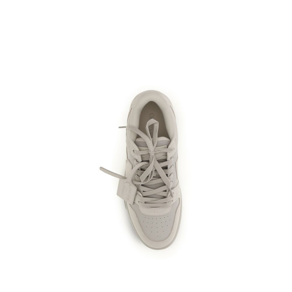 Off-White Beige Calf Leather Bos Taurus Low Top Sneakers - Image 4
