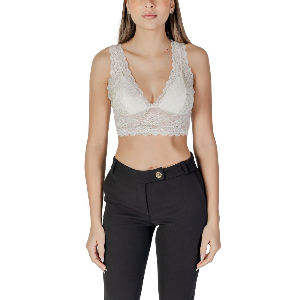 Only White Polyester Bra - Image 3