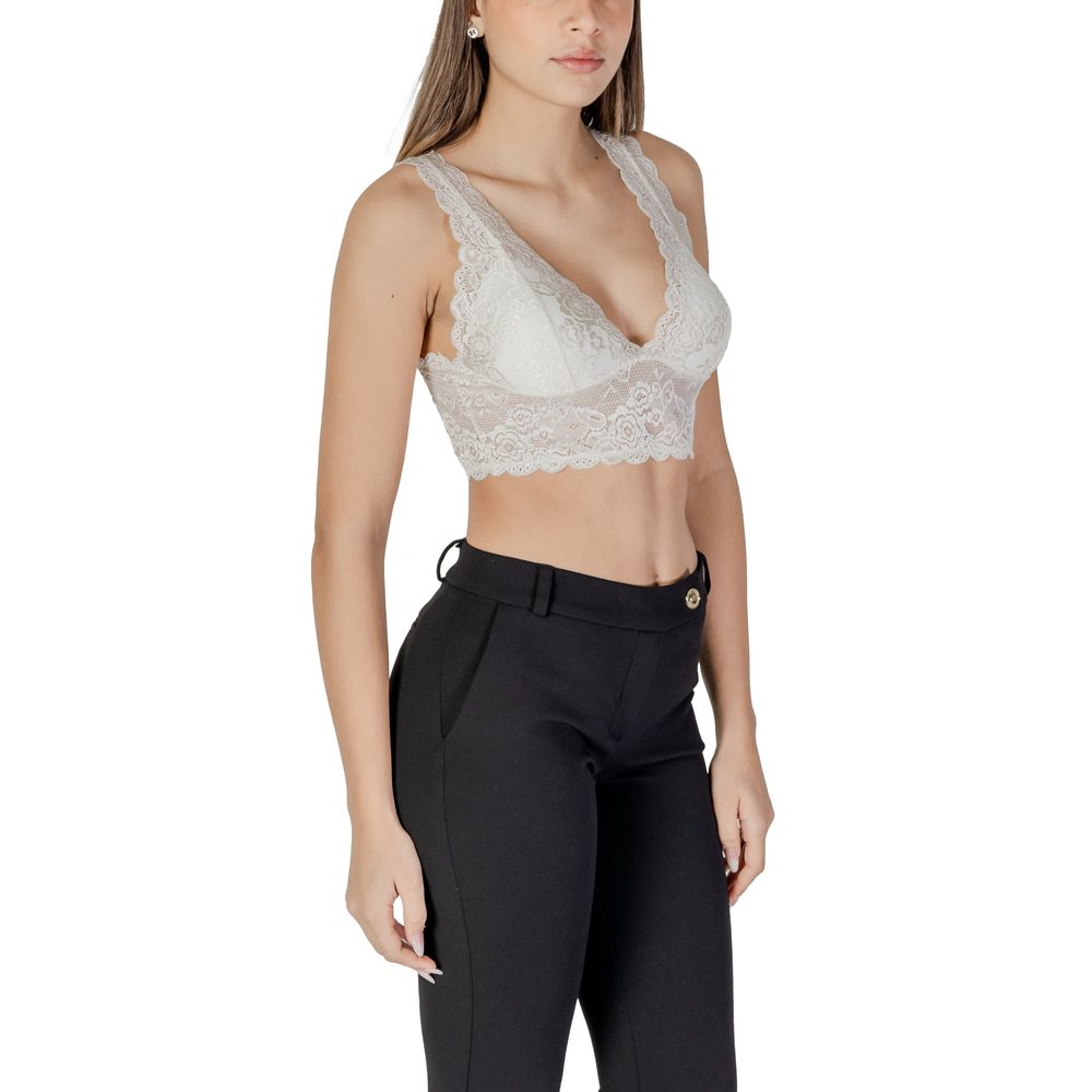 Only White Polyester Bra - Image 5