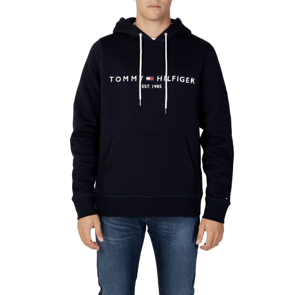 Tommy Hilfiger Blue Cotton Hoodie