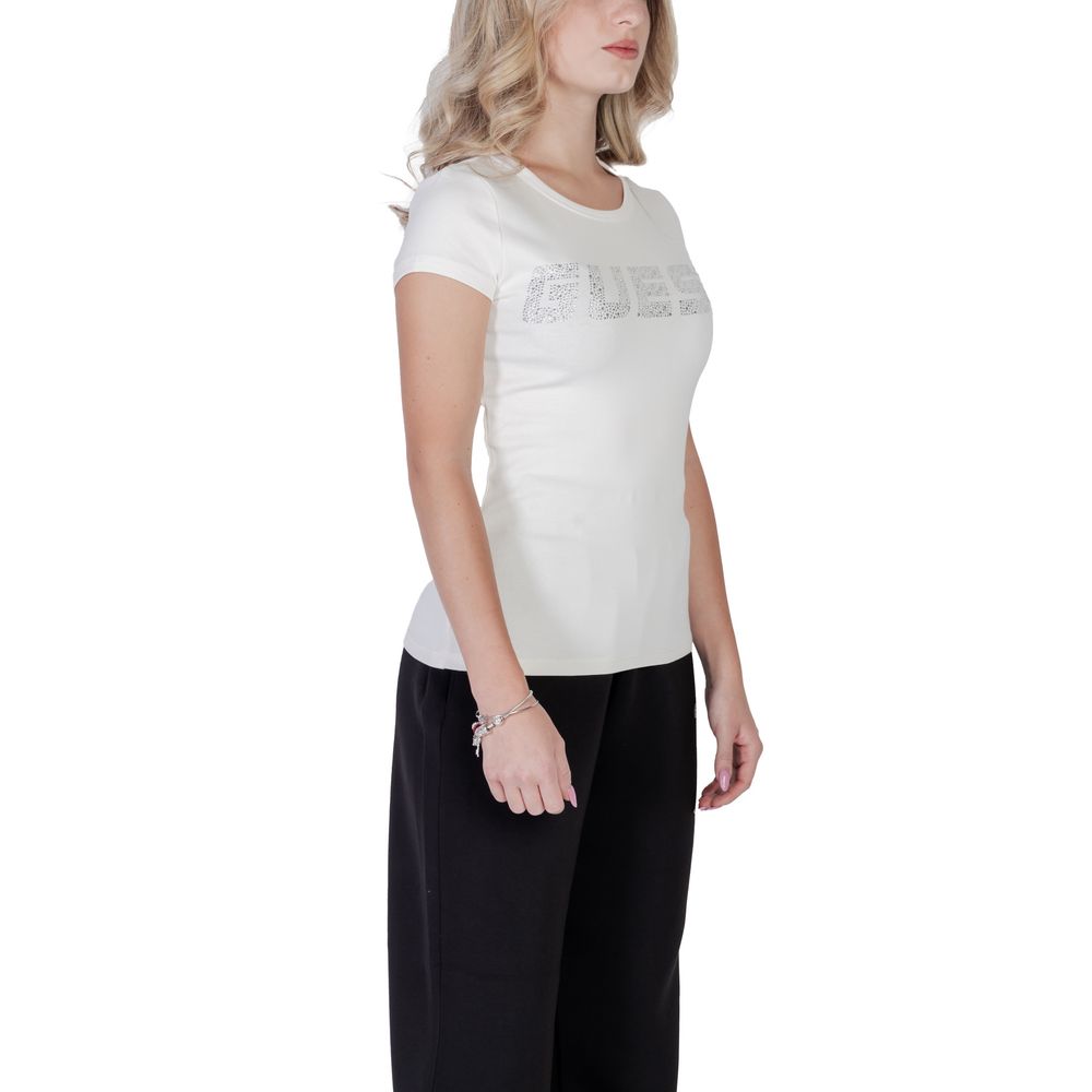 Guess Active Cream Cotton T-Shirt - Image 3