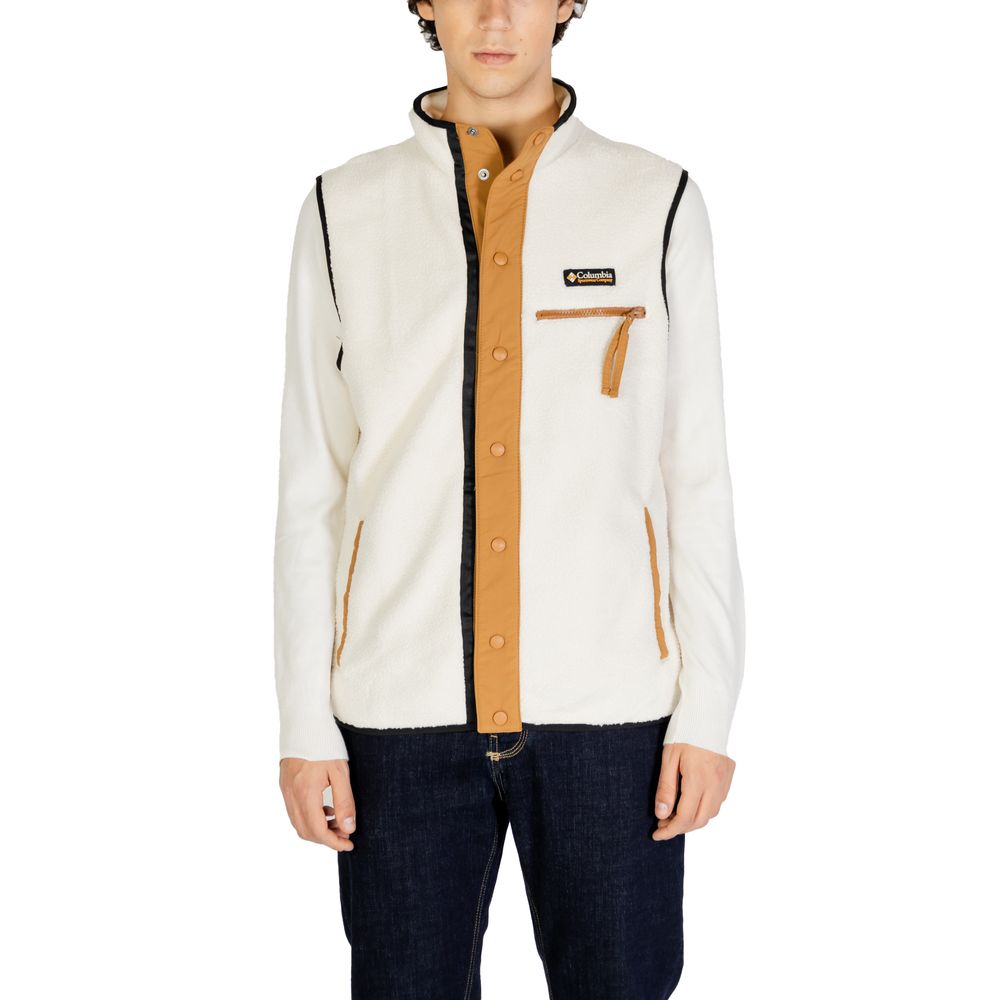 Columbia Cream Polyester Sleveless Jacket - Image 4