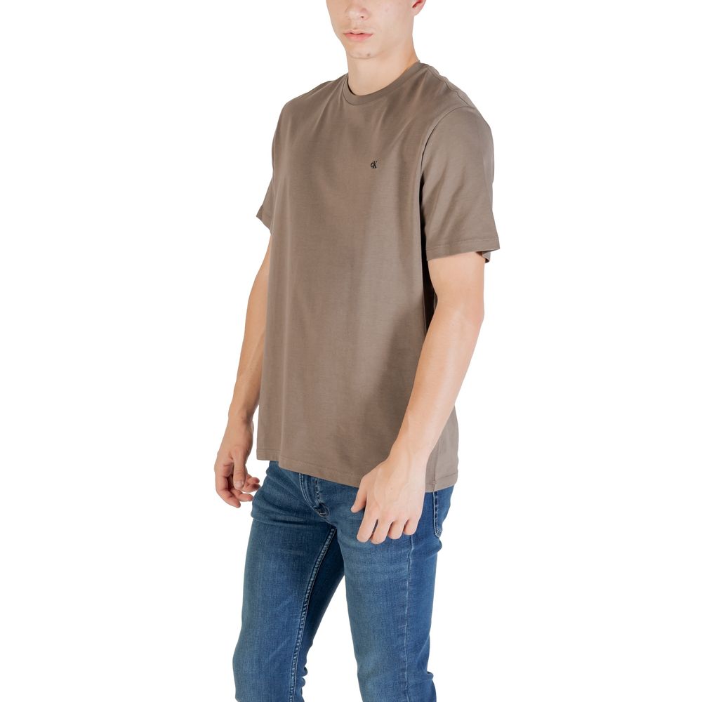 Calvin Klein Jeans Brown Cotton T-Shirt - Image 4