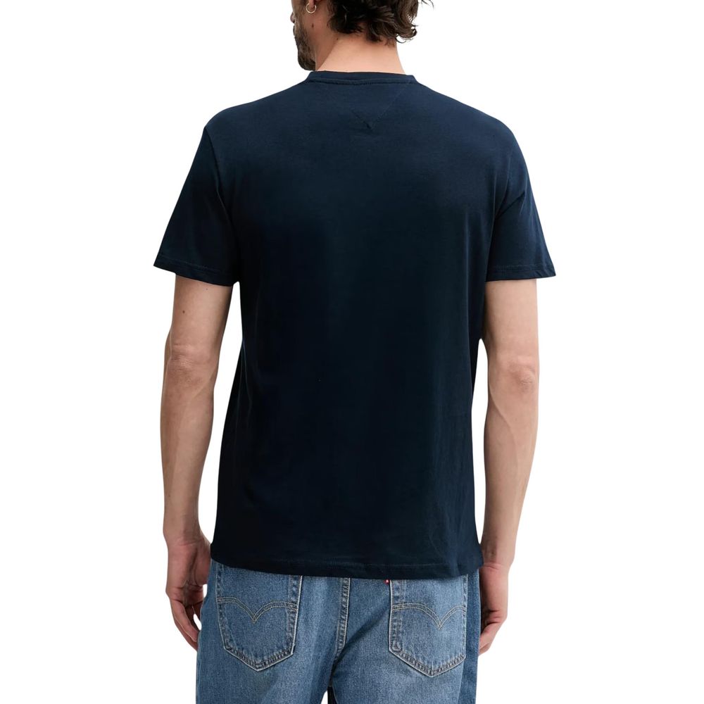 Tommy Hilfiger Jeans Blue Recycled Cotton T-Shirt - Image 2