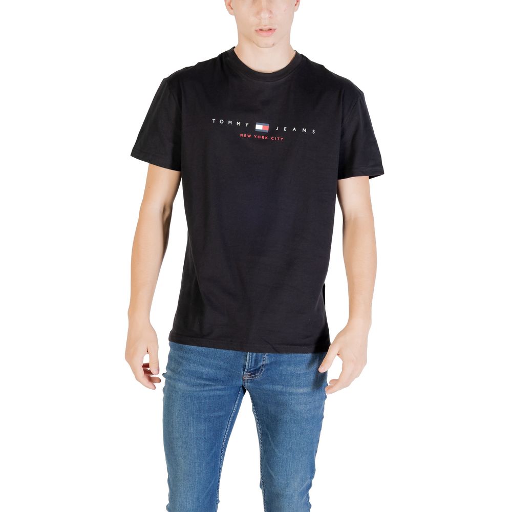 Tommy Hilfiger Jeans Black Recycled Cotton T-Shirt
