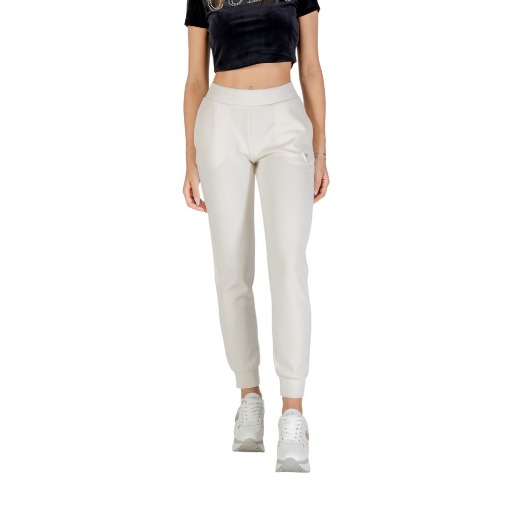 Guess Active Cream Polyester Joggers (Workout Pants)