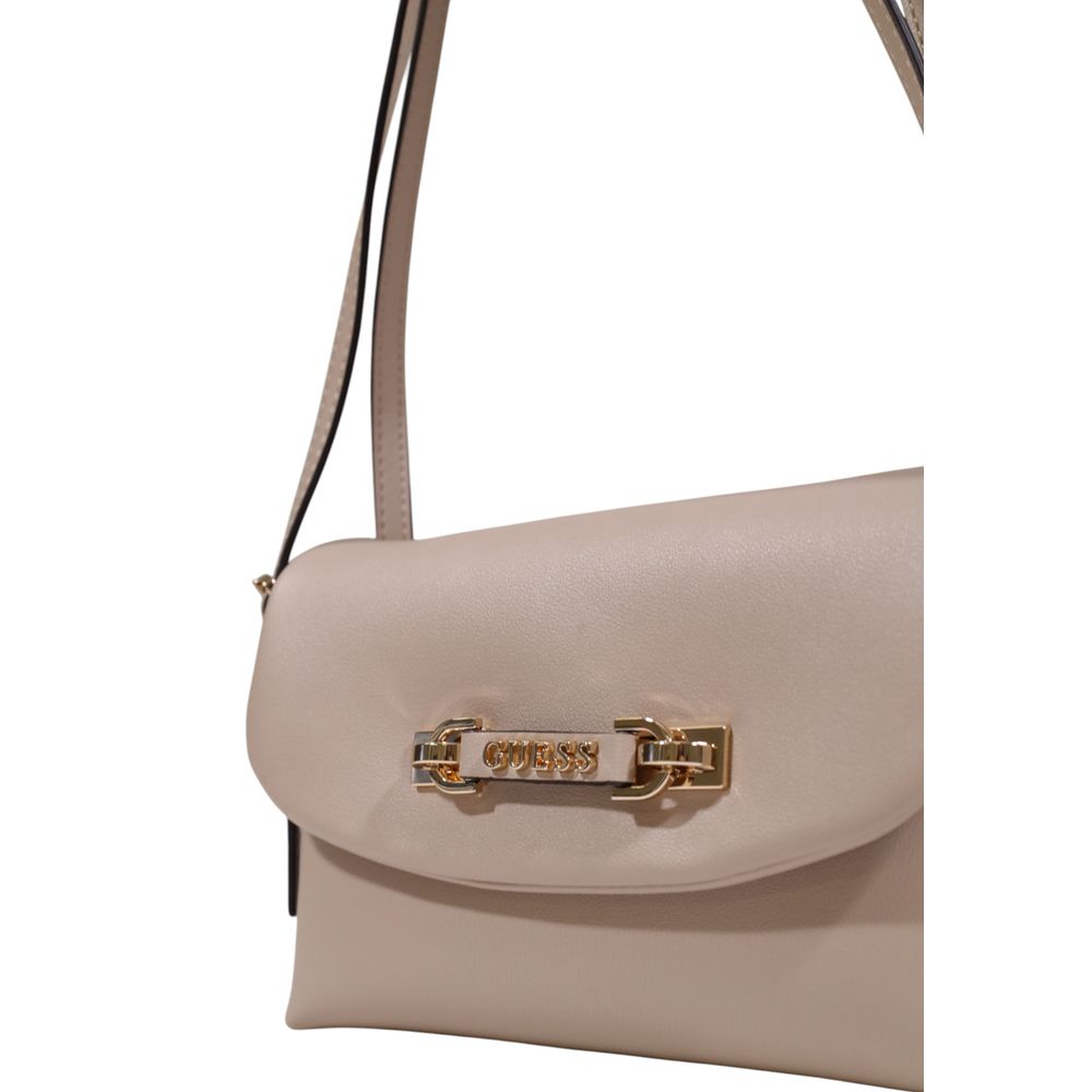 Guess Beige Polyethylene Handbag - Image 5