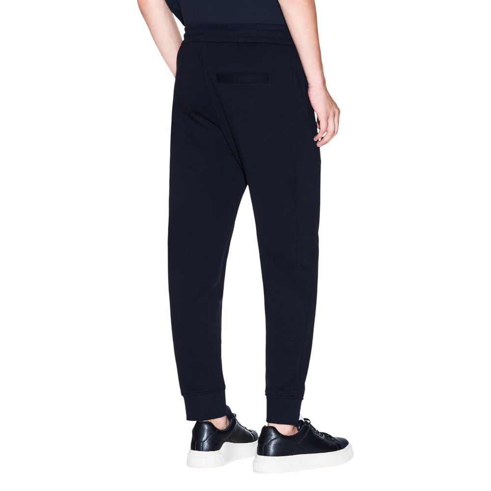 Armani Exchange Blue Cotton Joggers (Workout Pants) - Image 2