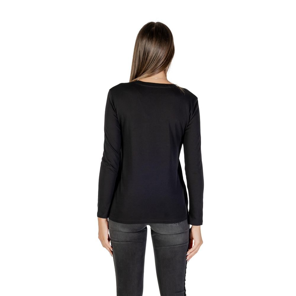 Armani Exchange Black Cotton Long Sleeve T-Shirt - Image 5