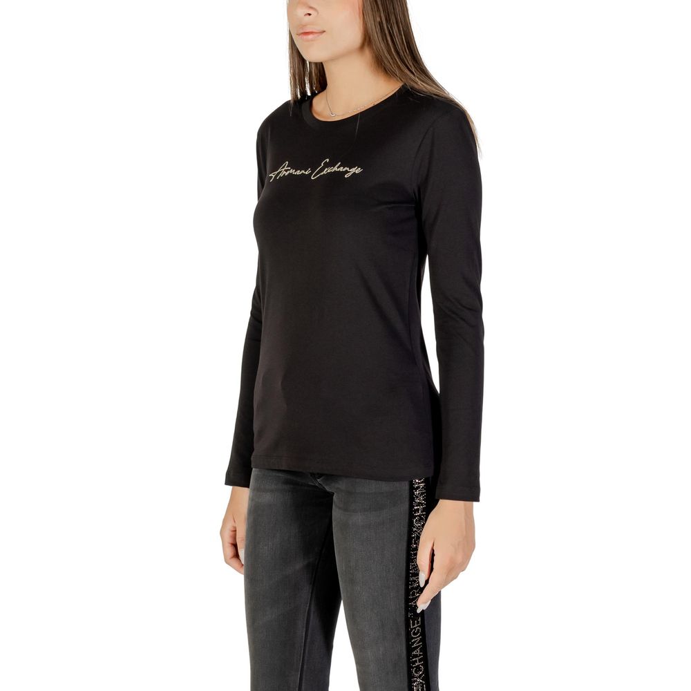 Armani Exchange Bicolor Cotton Long Sleeve T-Shirt - Image 2