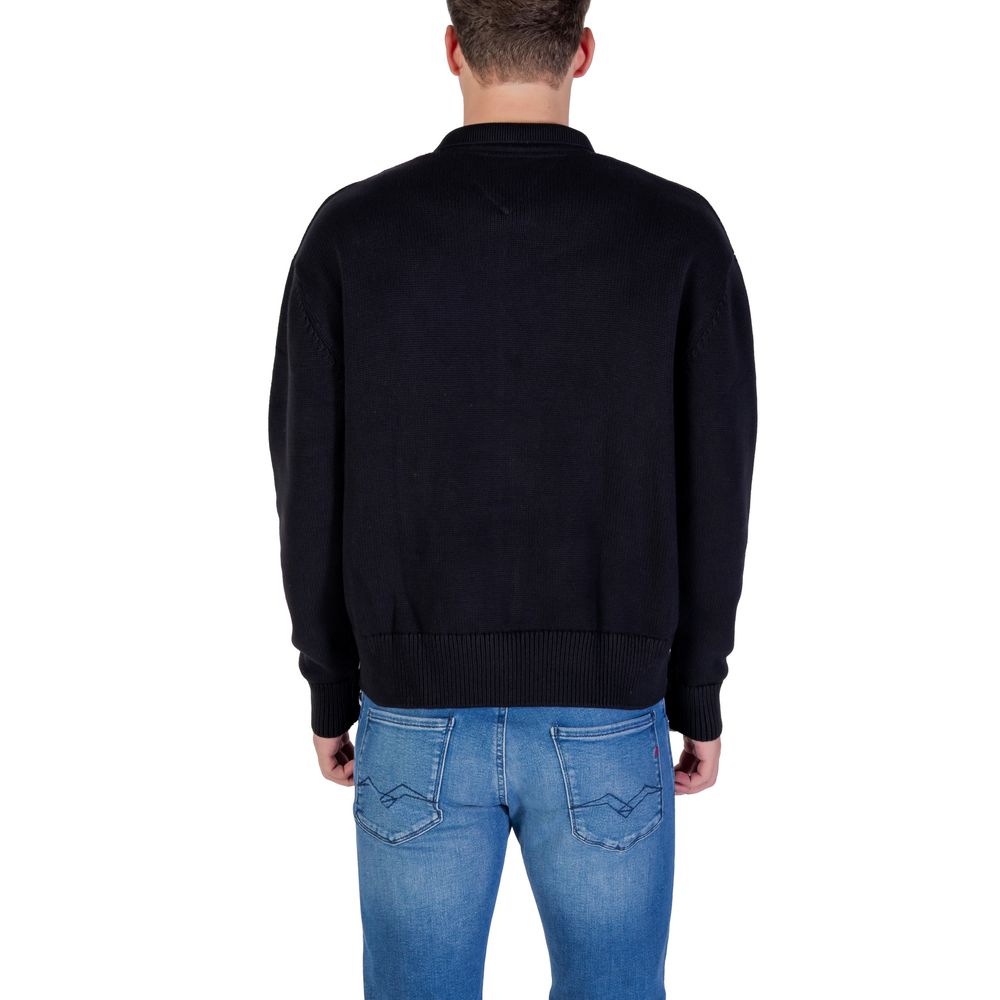 Tommy Hilfiger Jeans Black Recycled Cotton Cardigan - Image 2