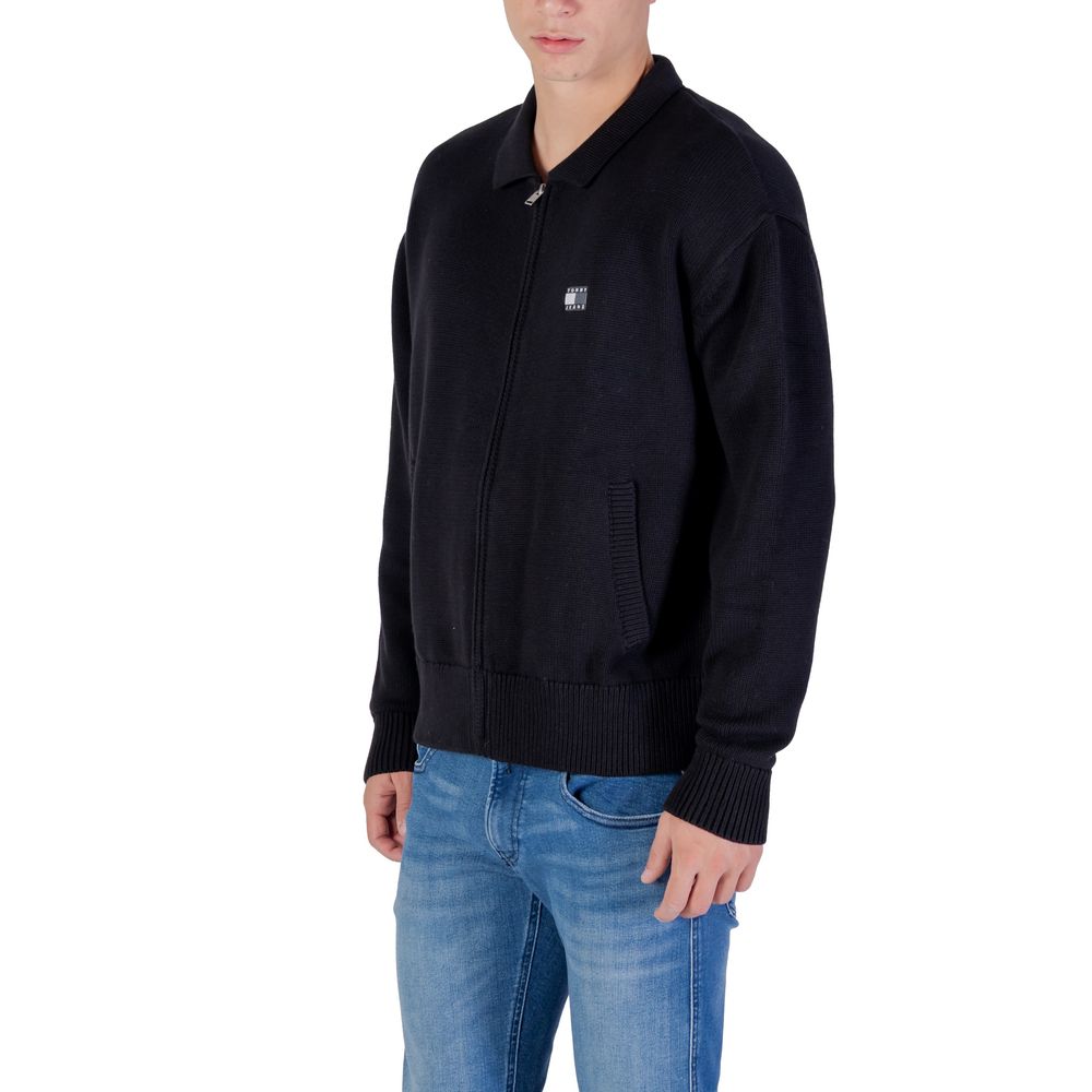 Tommy Hilfiger Jeans Black Recycled Cotton Cardigan - Image 5