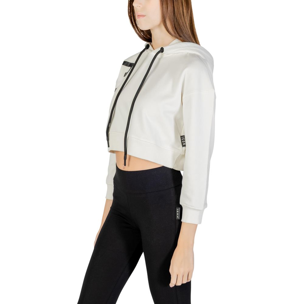 Icon Cream Cotton Hoodie - Image 4