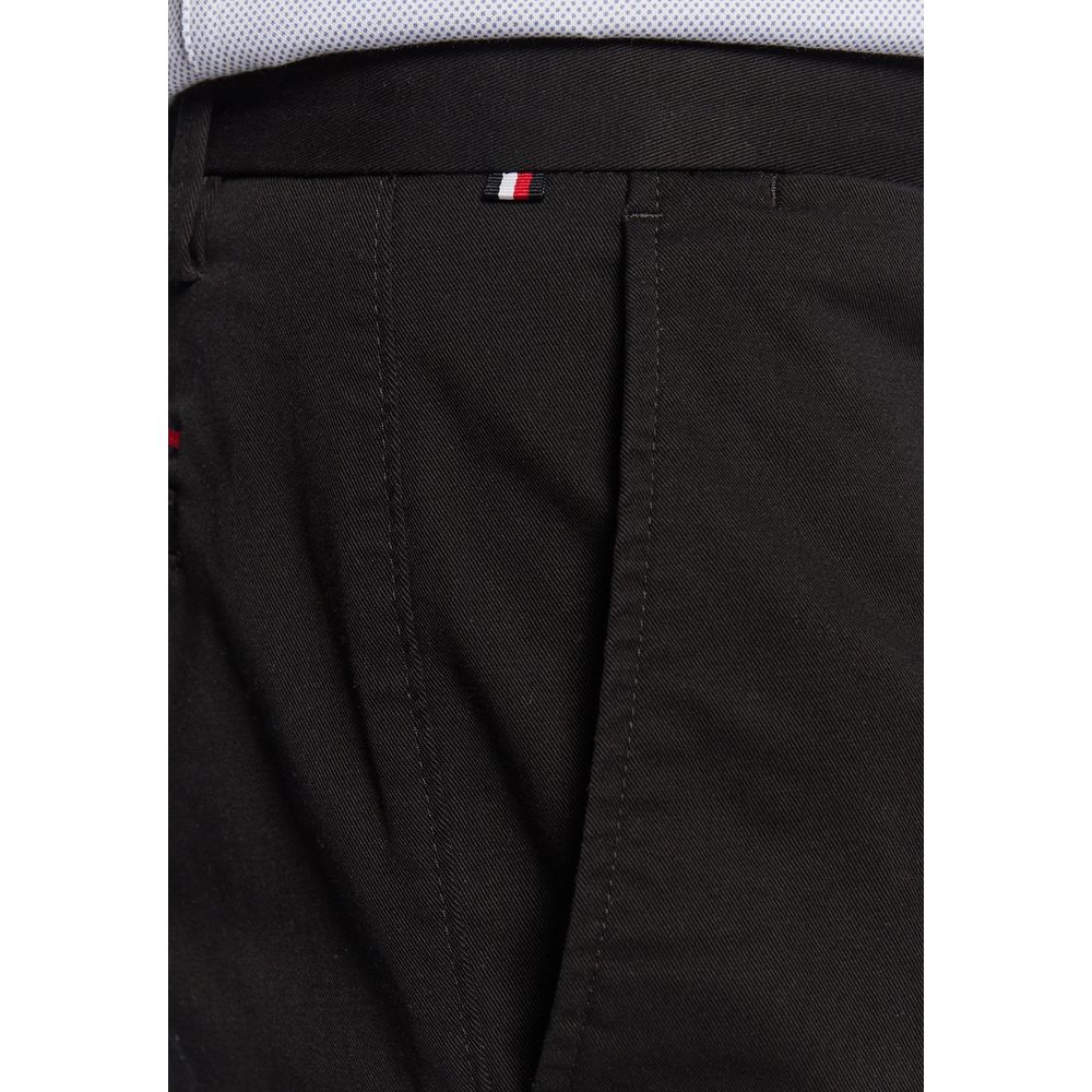Tommy Hilfiger Black Recycled Cotton Casual Pants - Image 4