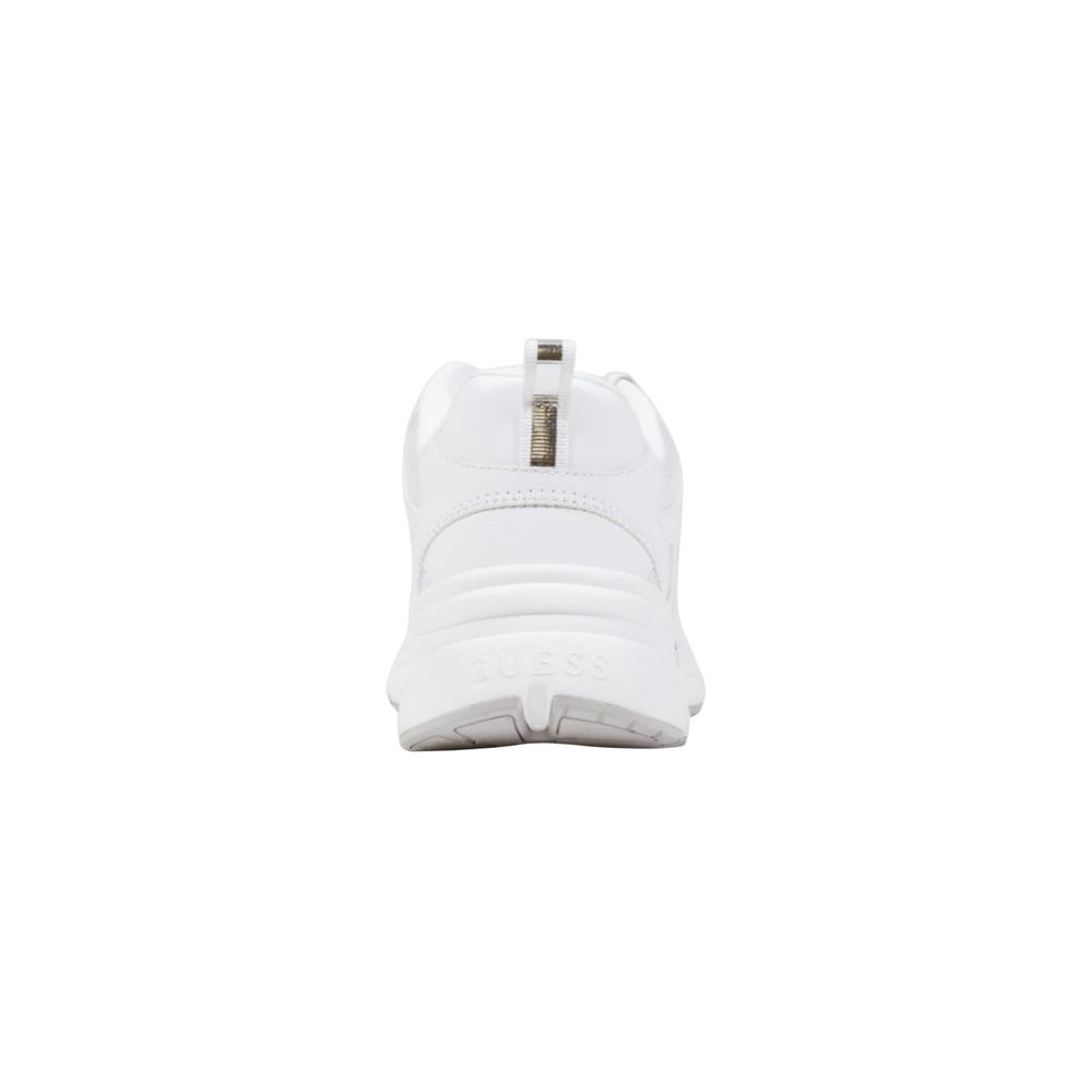Guess White Polyester Chunky Sneakers - Image 4