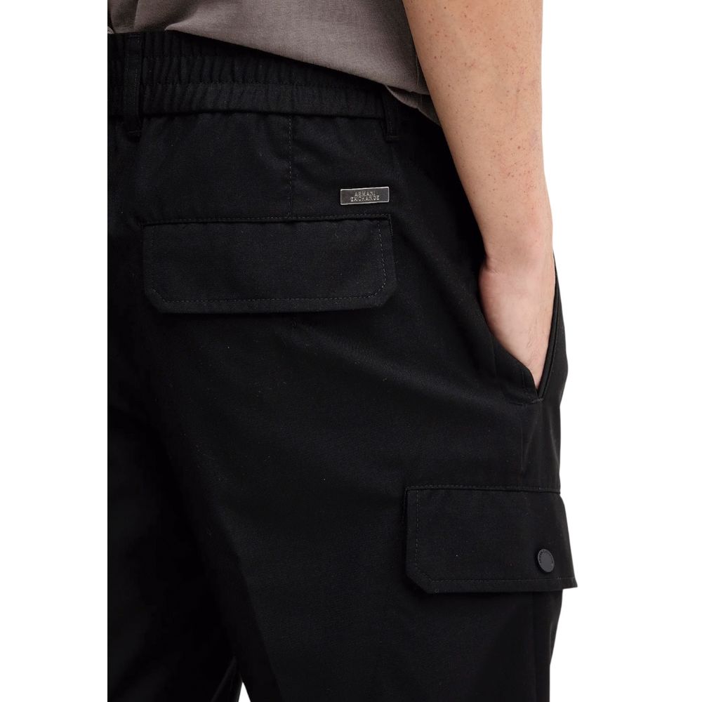 Armani Exchange Black Polyester Casual Pants - Image 4