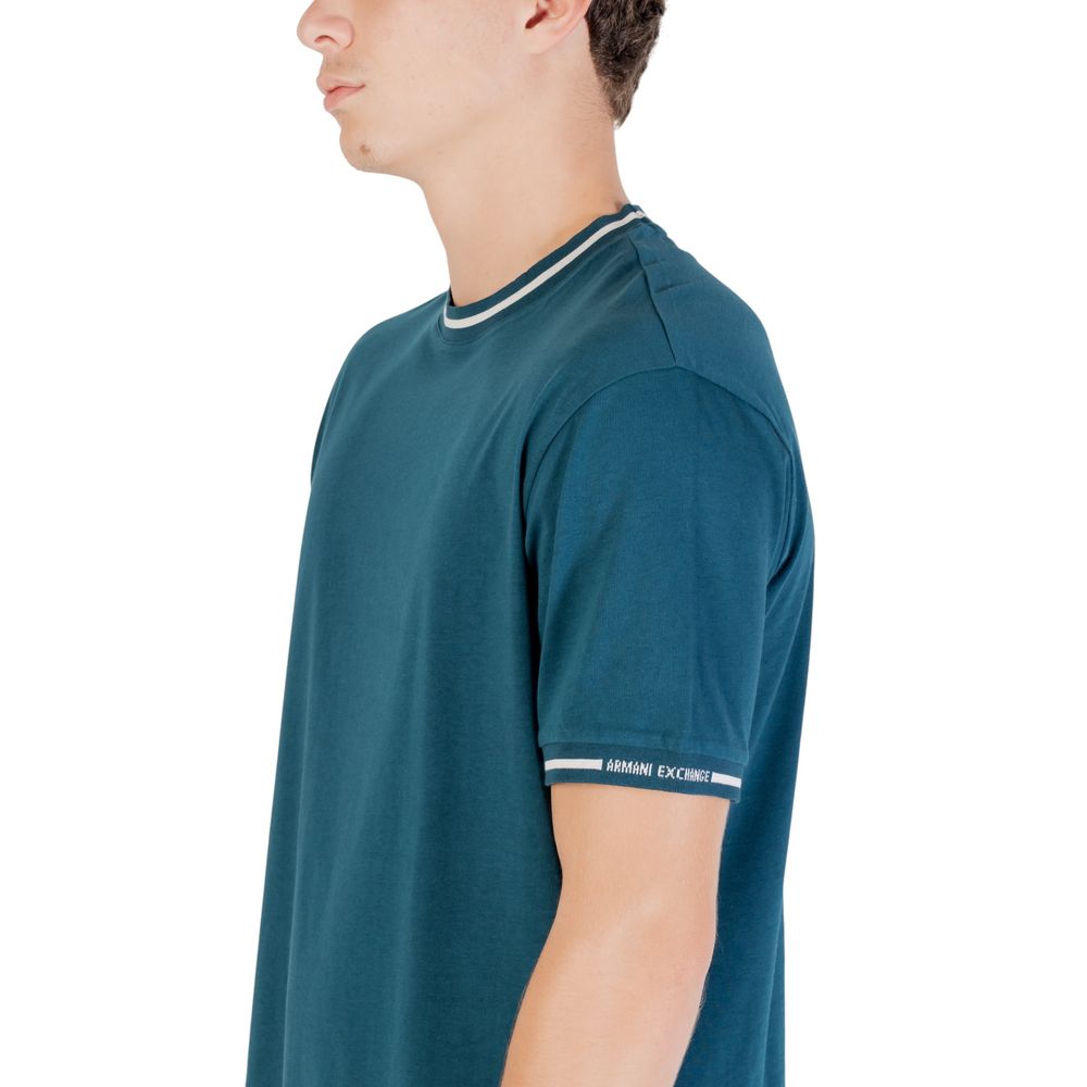 Armani Exchange Black Cotton T-Shirt - Image 5