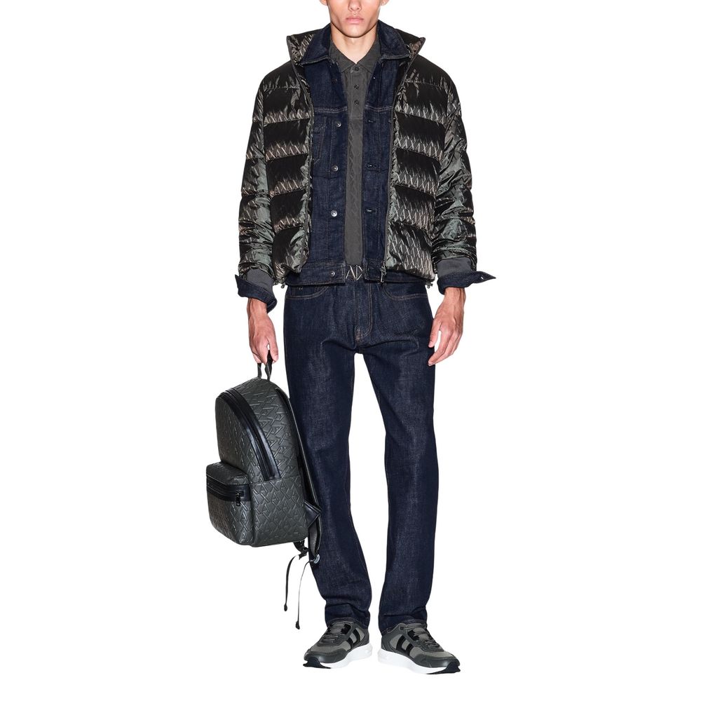 Armani Exchange Green Polyamide Coat - Image 3