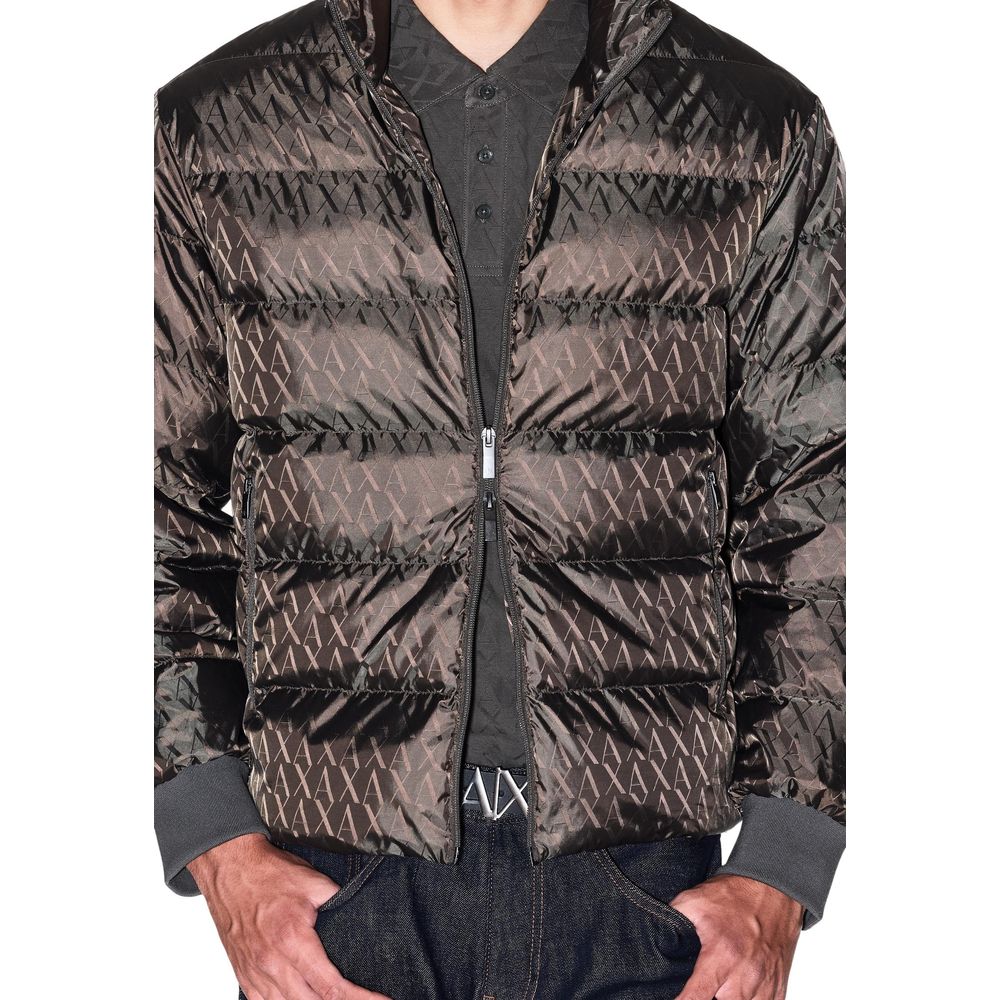 Armani Exchange Green Polyamide Coat - Image 4