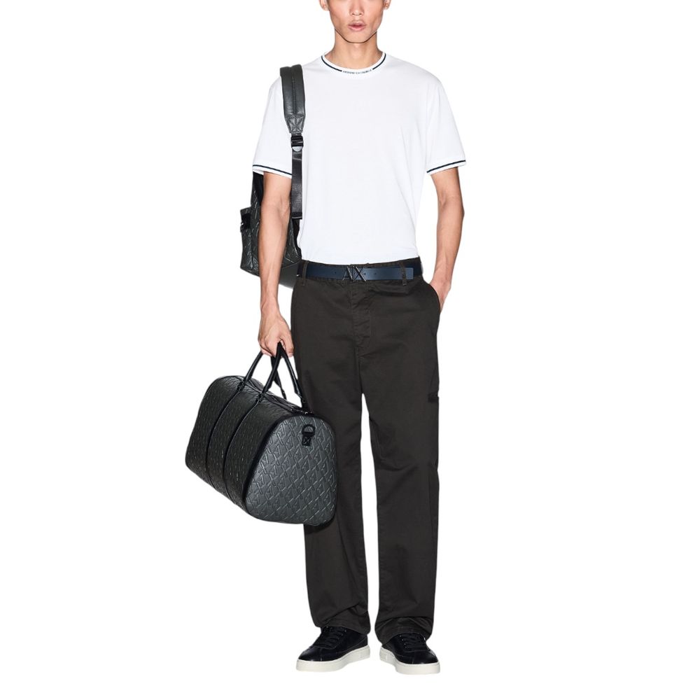 Armani Exchange White Cotton T-Shirt - Image 3