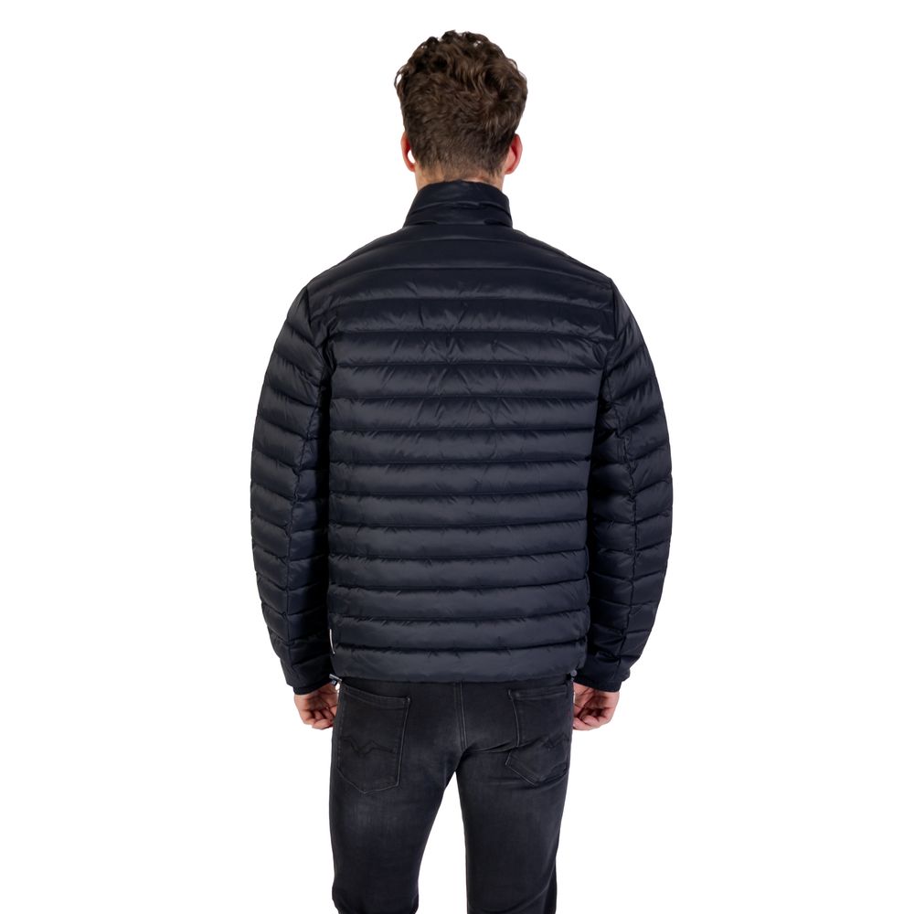 Armani Exchange Blue Polyamide Coat - Image 2