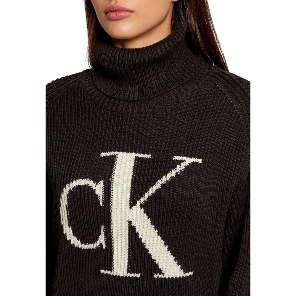 Calvin Klein Jeans Black Cotton Sweatshirt - Image 2
