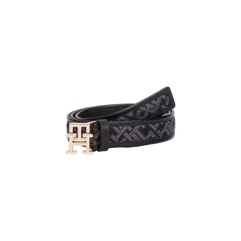Tommy Hilfiger Black Polyester Thin Belt - Image 2