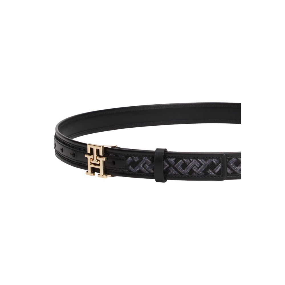 Tommy Hilfiger Black Polyester Thin Belt - Image 4