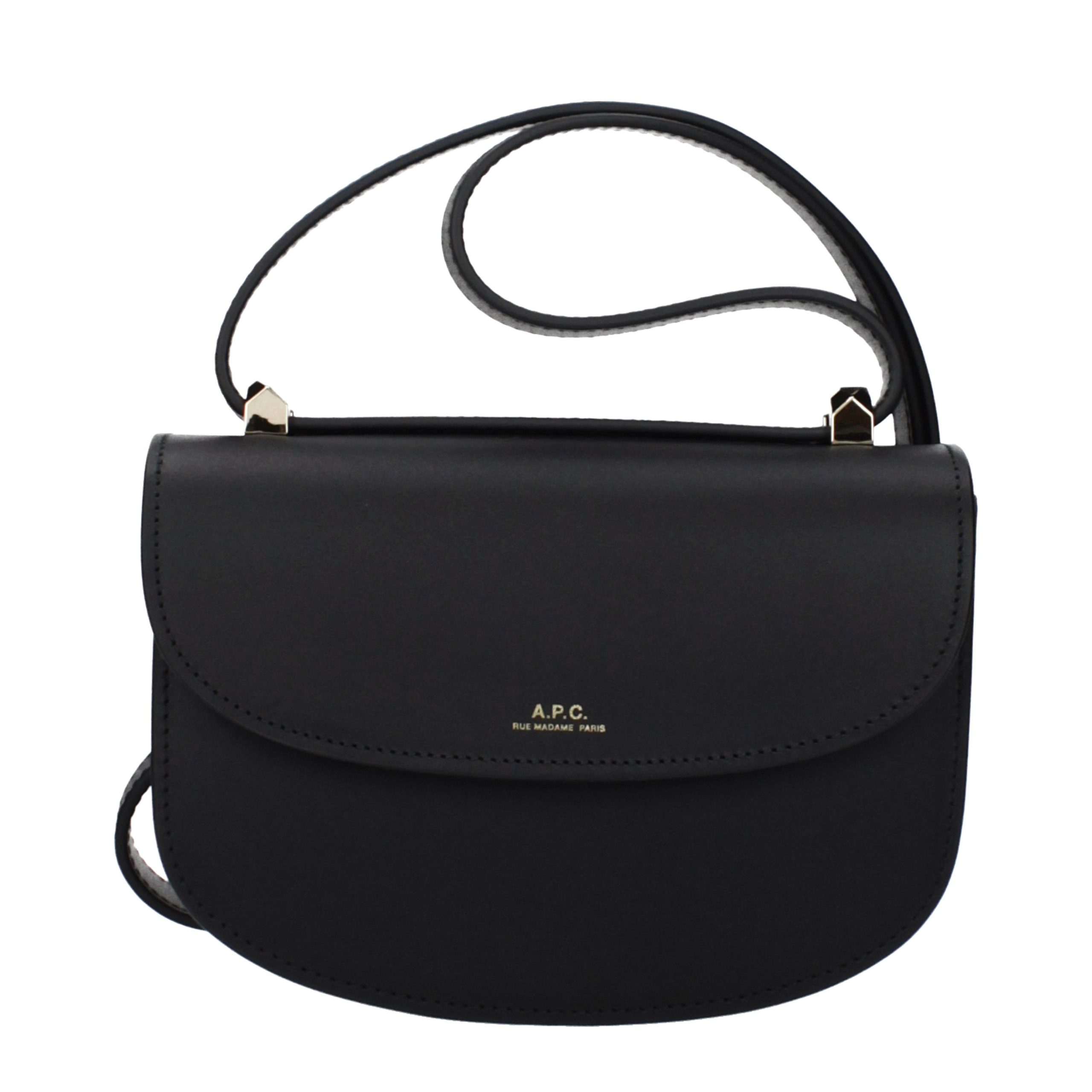A.P.C. Black Leather Shoulder Bag