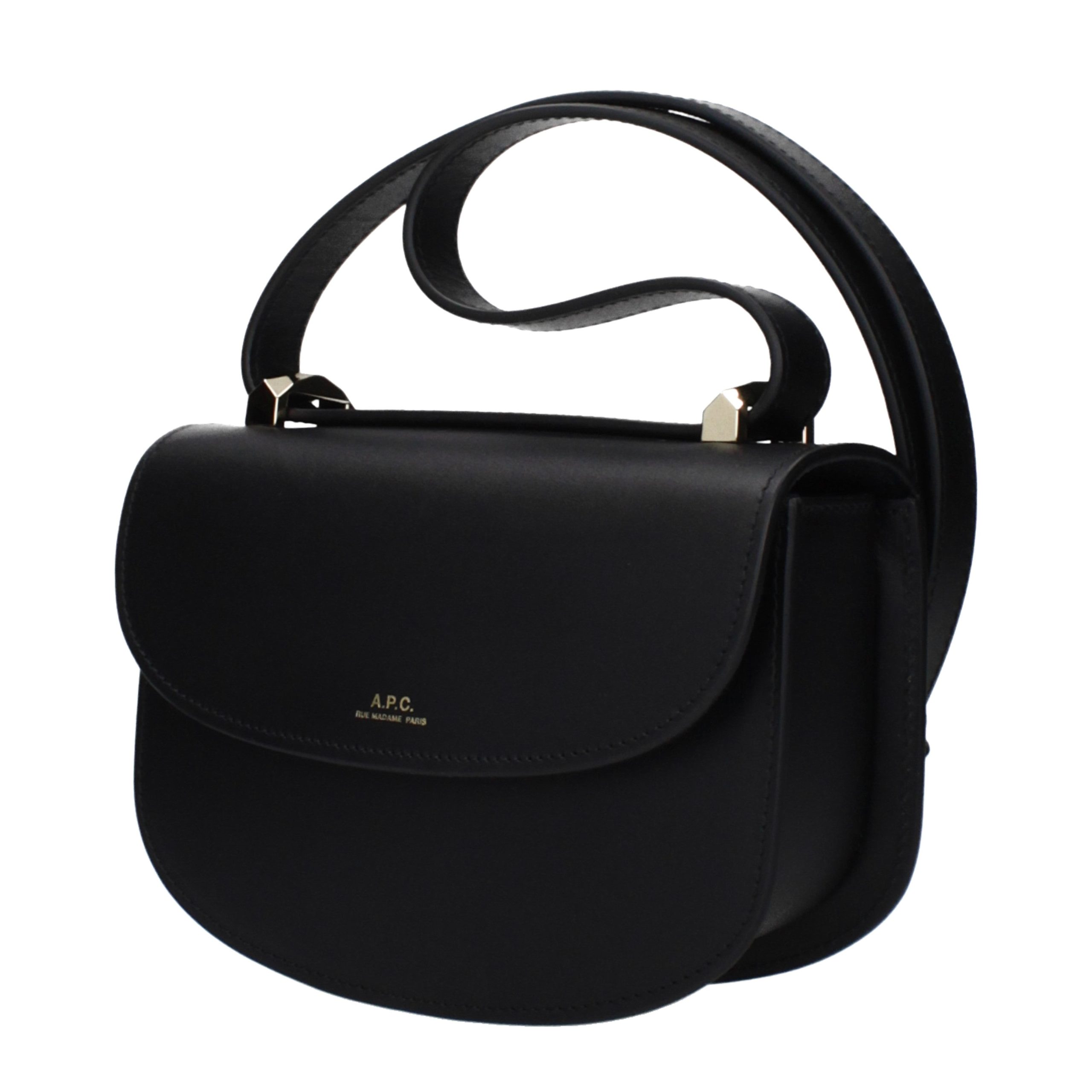 A.P.C. Black Leather Shoulder Bag - Image 2