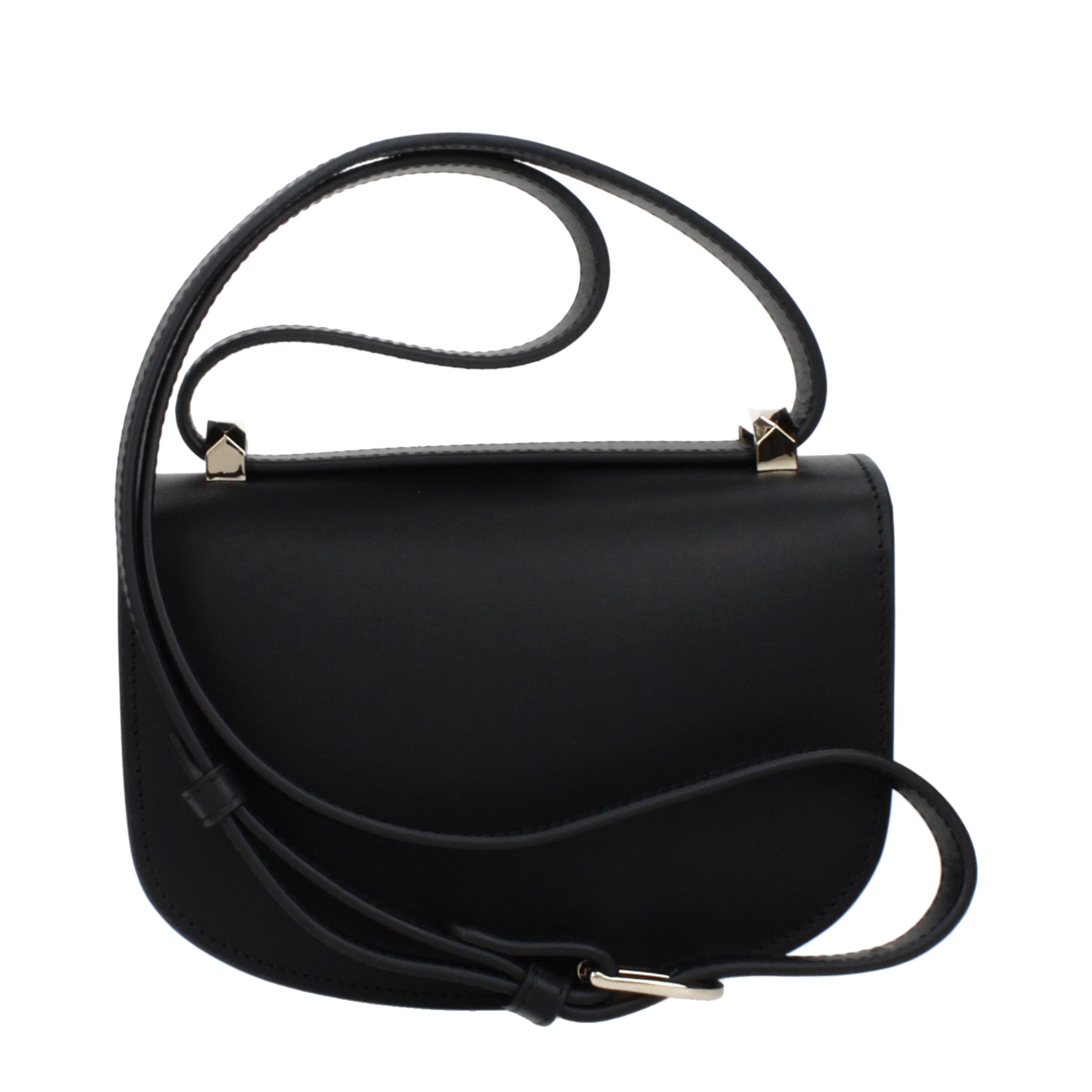 A.P.C. Black Leather Shoulder Bag - Image 3