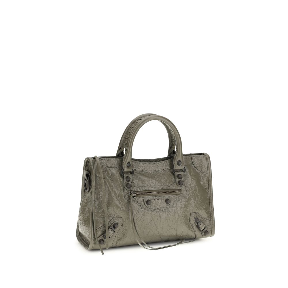 Balenciaga Gray Calf Leather Bos Taurus Shoulder Bag - Image 2