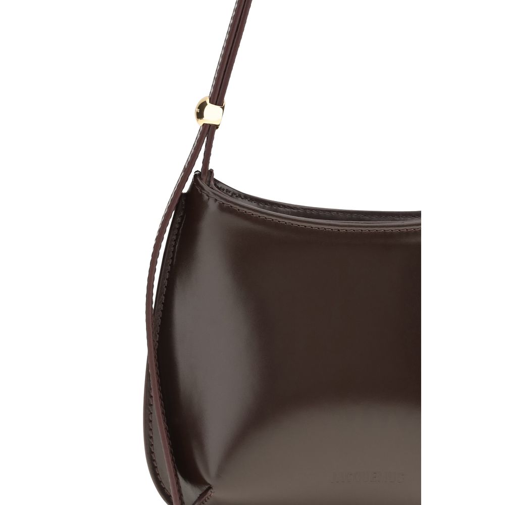 Jacquemus Brown Calf Leather Bos Taurus Shoulder Bag - Image 4
