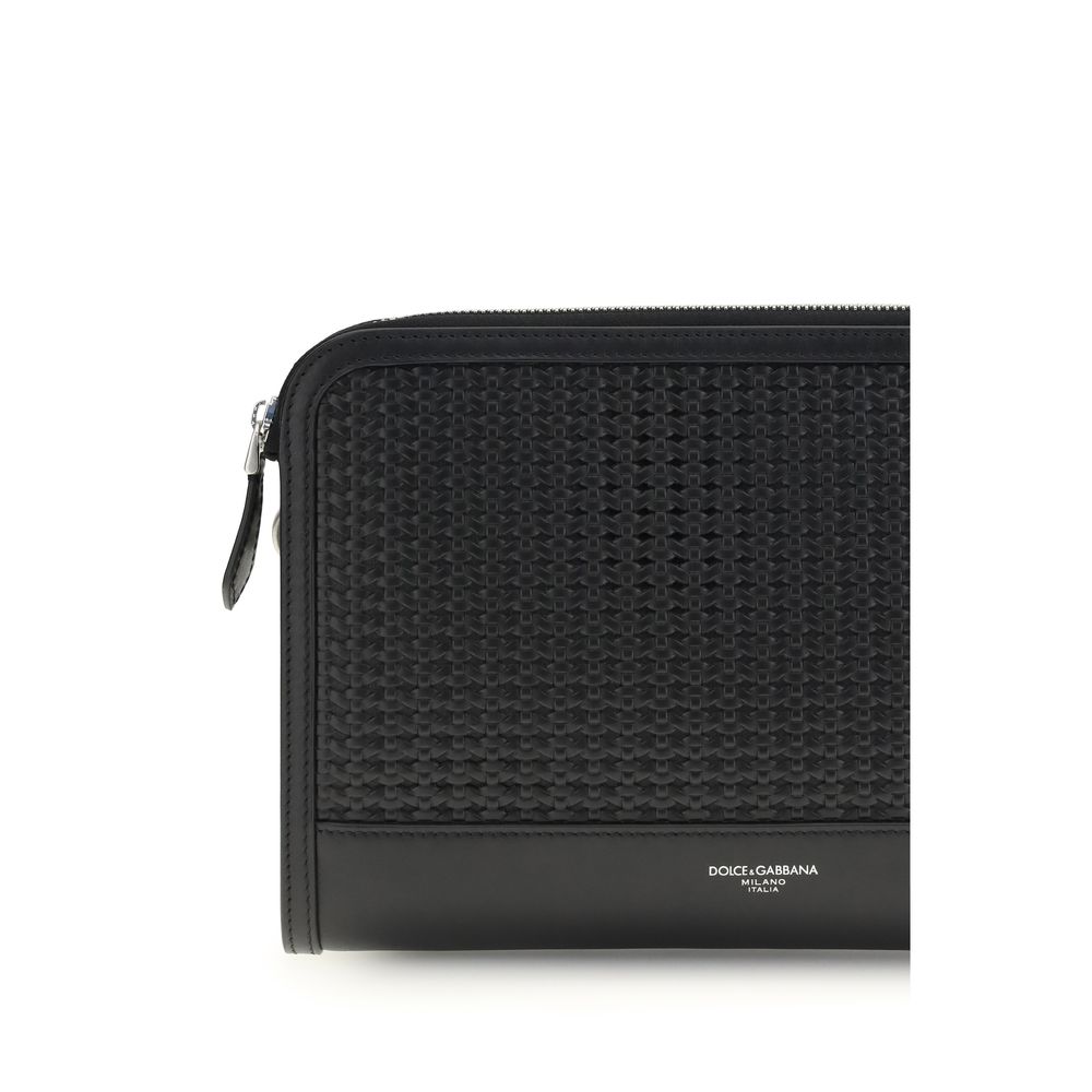 Dolce & Gabbana Black Calf Leather Bos Taurus Accessories - Image 3