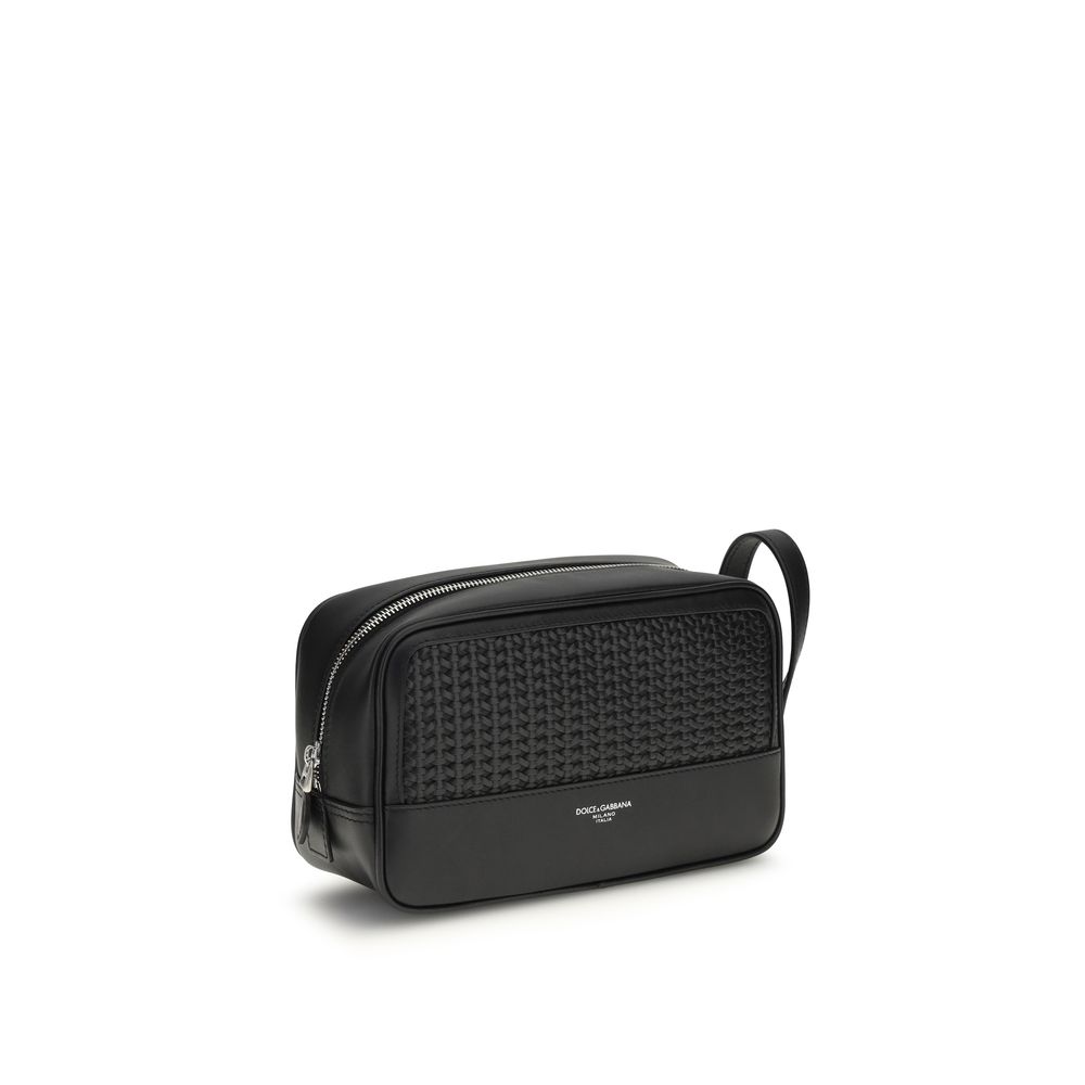 Dolce & Gabbana Black Calf Leather Bos Taurus Accessories - Image 2