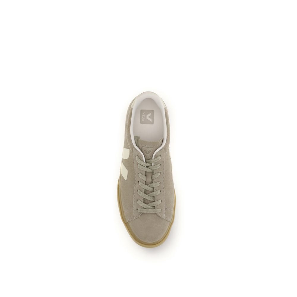 Veja Beige Calf Leather Bos Taurus Low Top Sneakers - Image 4