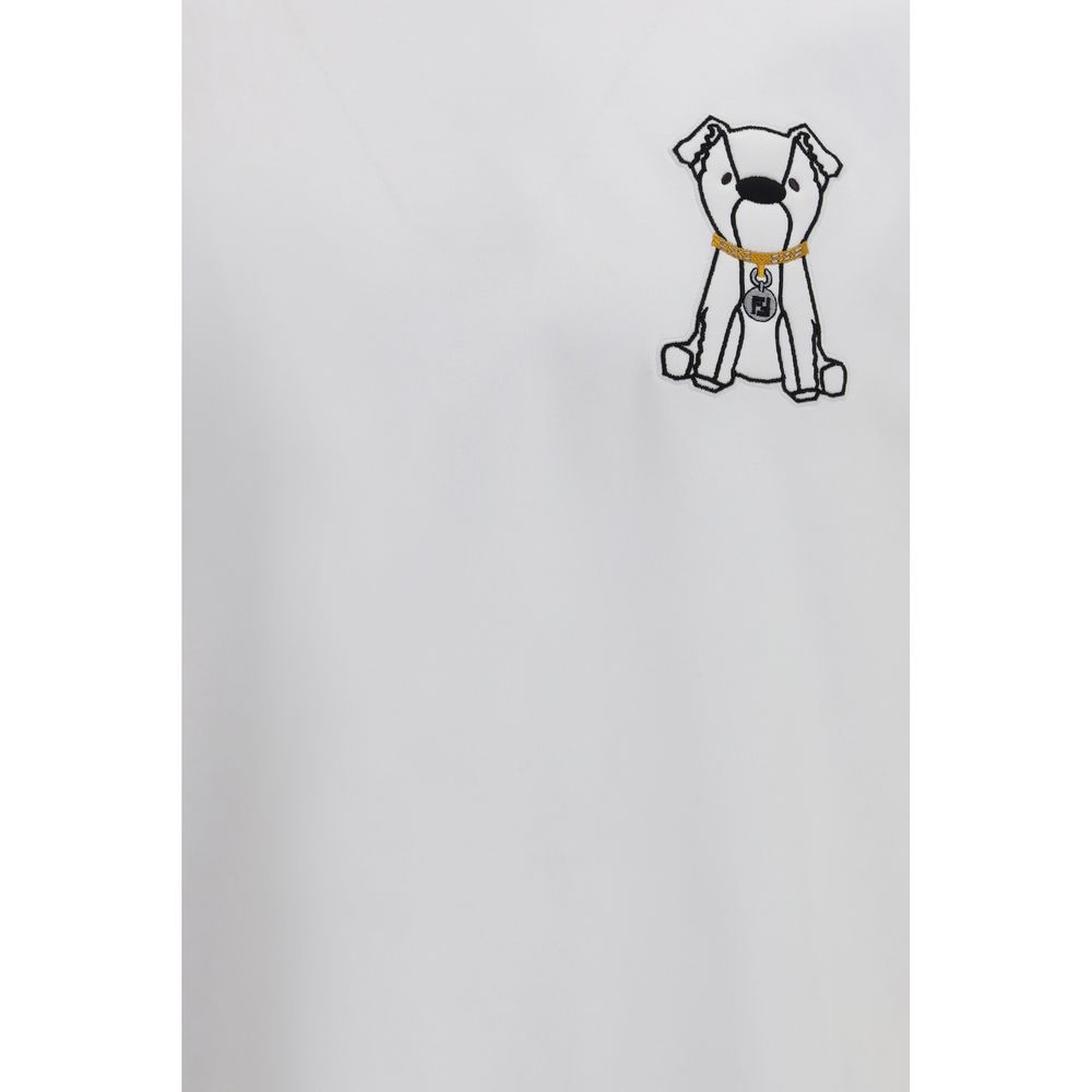 Fendi White Cotton T-Shirt - Image 3