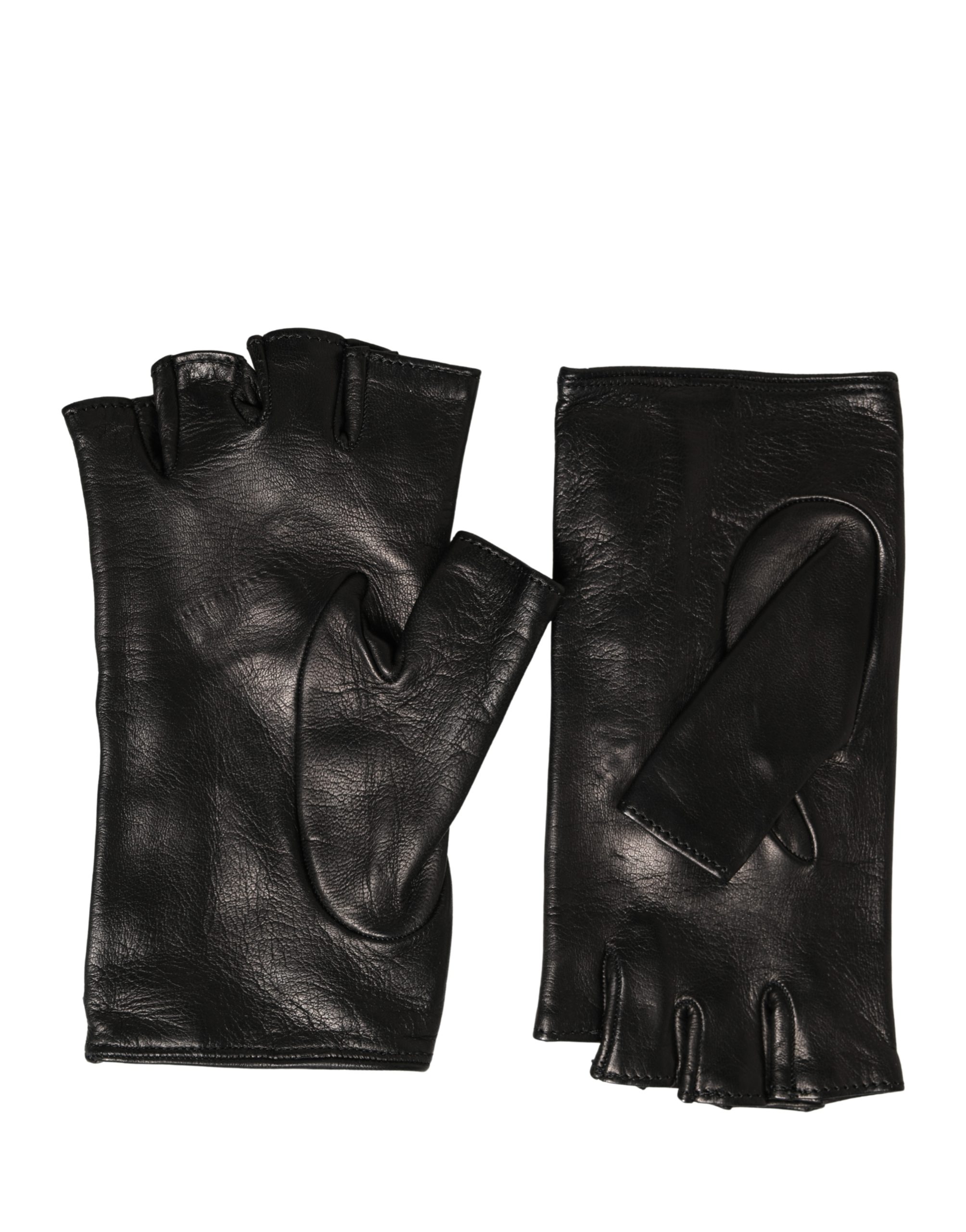 Dolce & Gabbana Women Black Embellished Wrist Length Mitten Gloves - Image 3