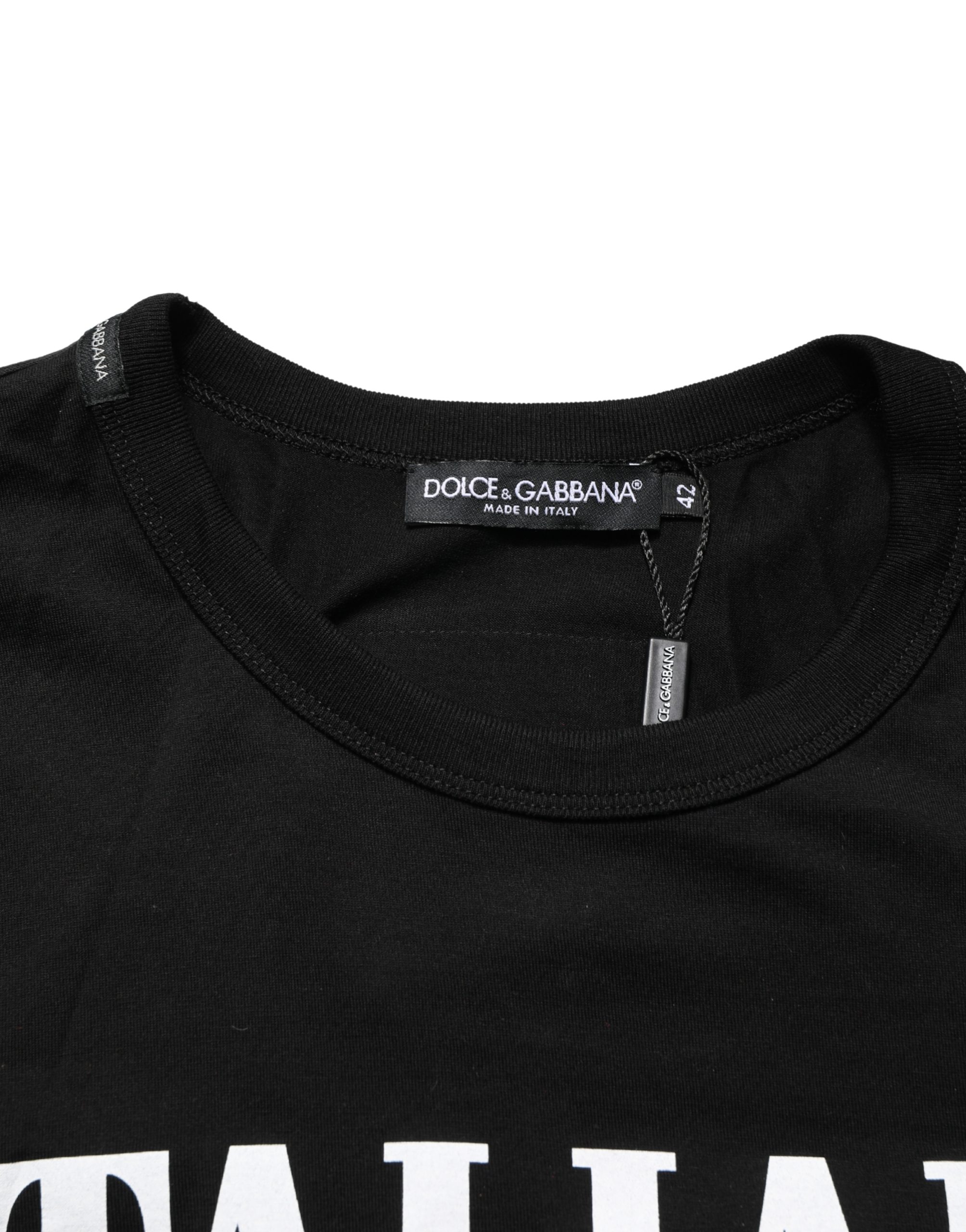 Dolce & Gabbana Black Italians Do It Better Camo Pocket Men T-shirt - Image 7