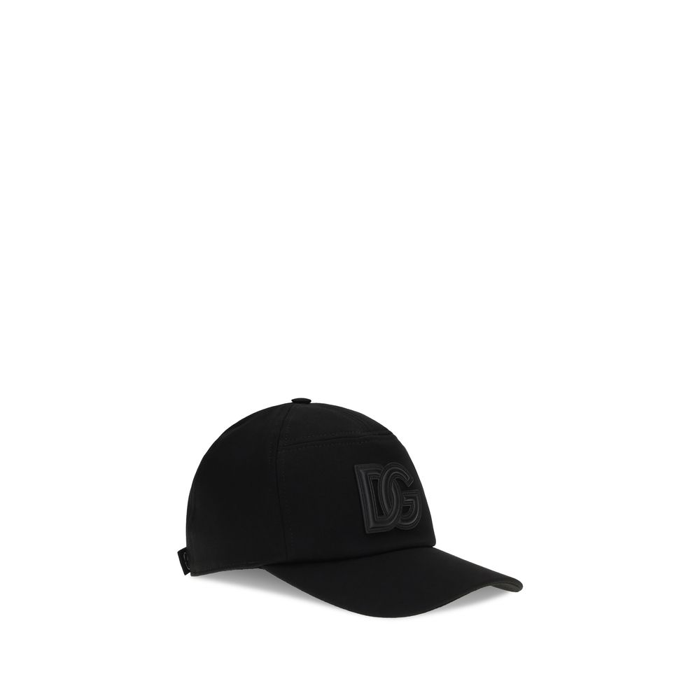 Dolce & Gabbana Black Cotton Cap (Baseball Hat) - Image 2
