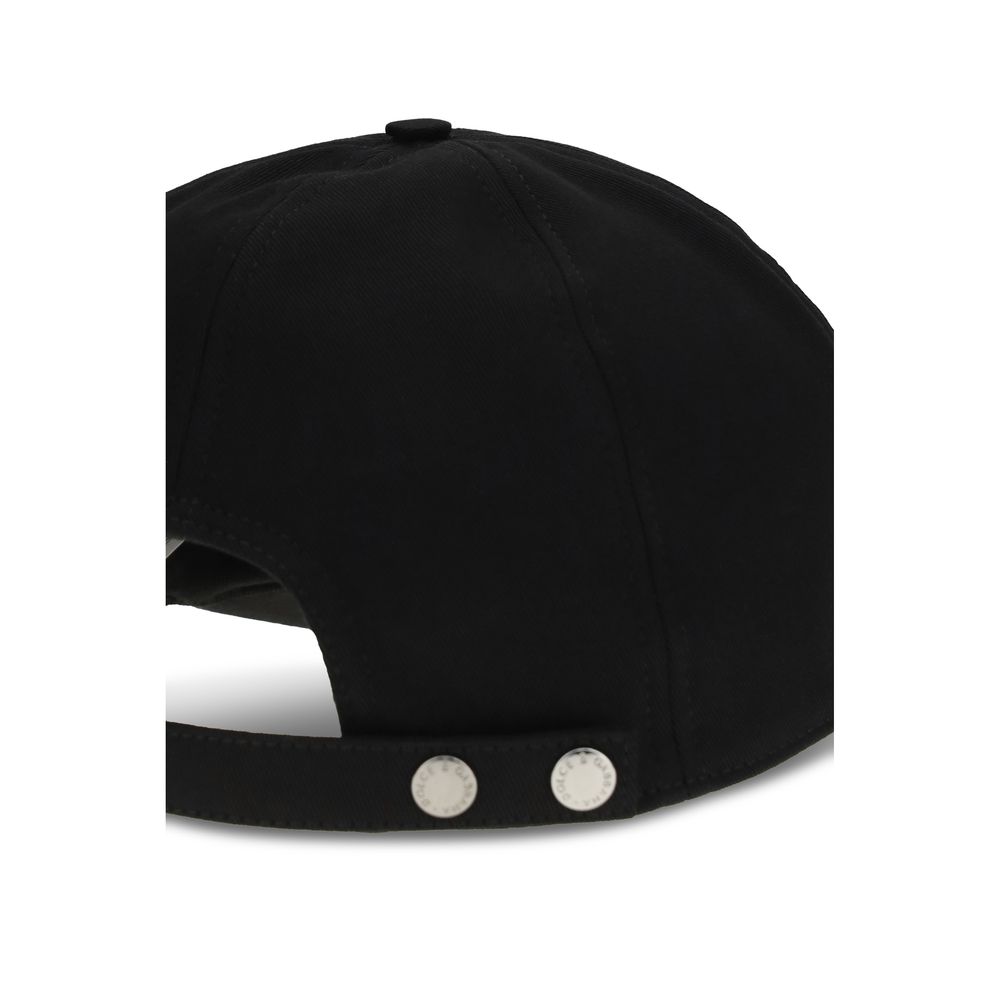 Dolce & Gabbana Black Cotton Cap (Baseball Hat) - Image 3