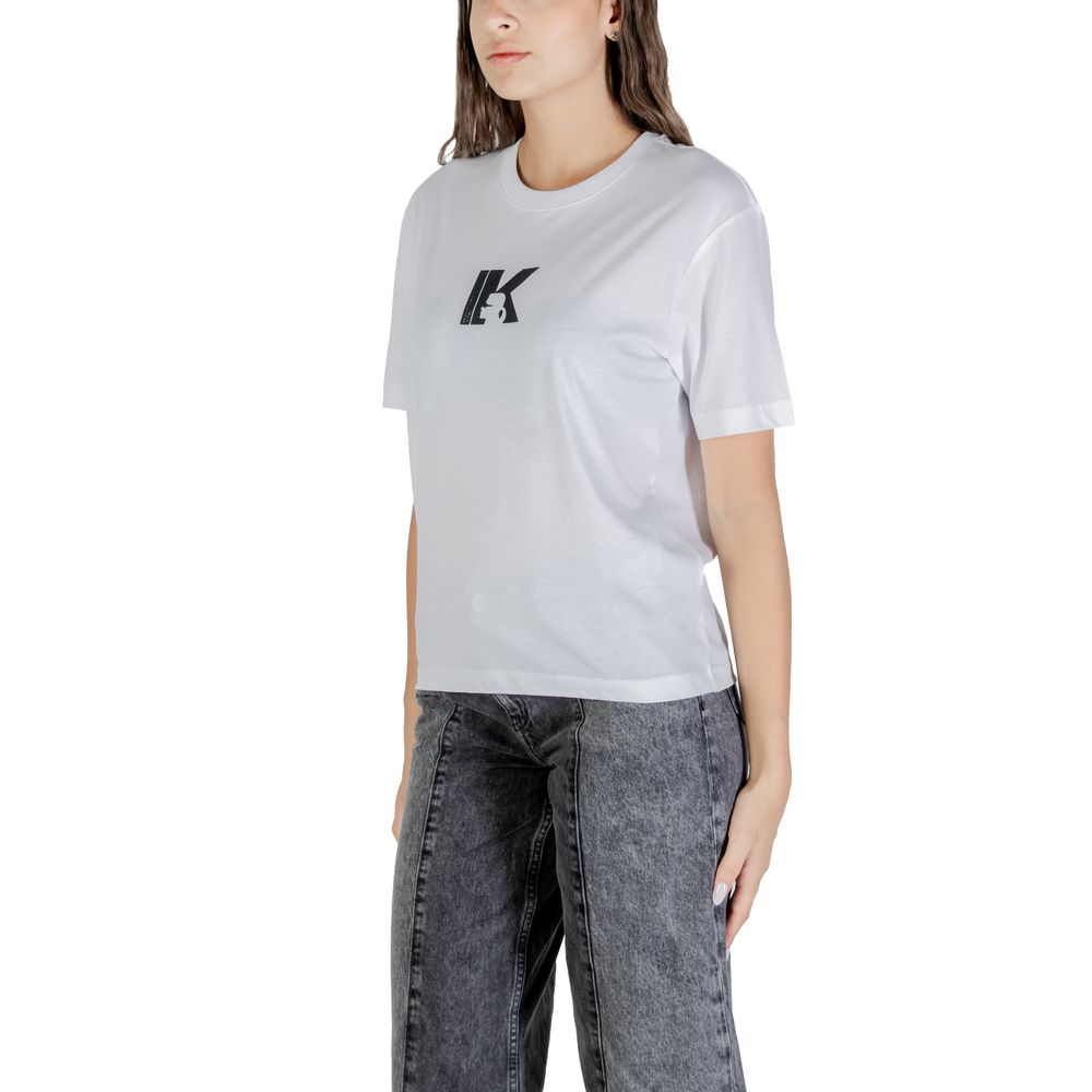 Karl Lagerfeld White Cotton T-Shirt - Image 4