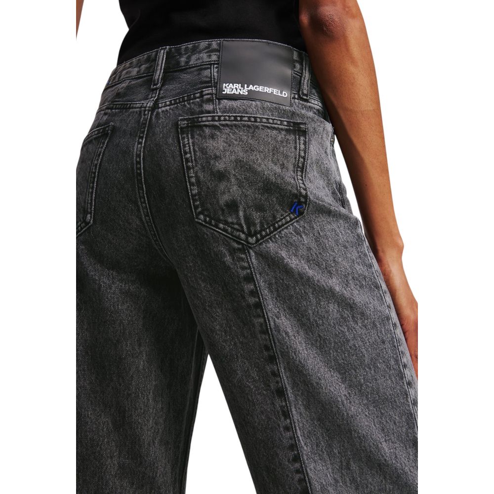 Karl Lagerfeld Black Cotton Relaxed Fit Jeans - Image 4